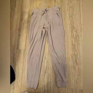ALO Ribbed Mauve Jogger Pants